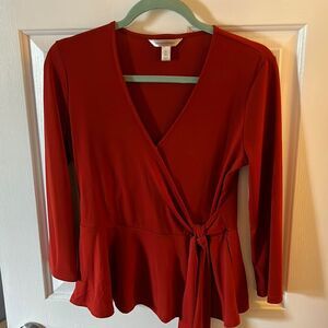 Banana Republic Blouse in Red SIZE SMALL